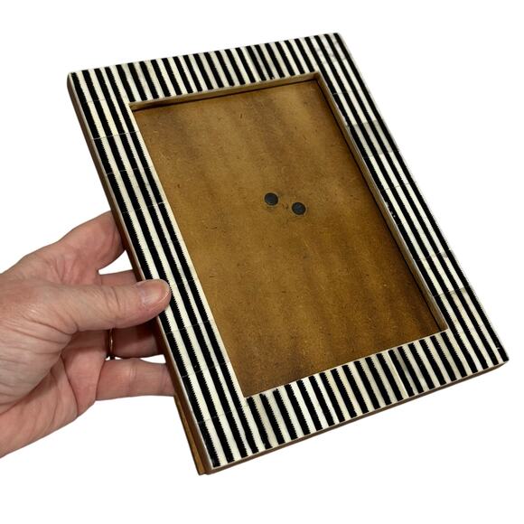 Boho Decor Photo Frame Portrait Landscape Black White Morocco India Table Top - Picture 7 of 8